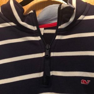 Vineyard Vines Target Navy White Quarter Zip